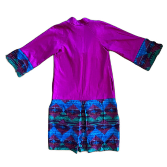 Vintage  Diane Von Furstenburg Purple Midi Jacket Coat  Women's Size 8 - Picture 8 of 11